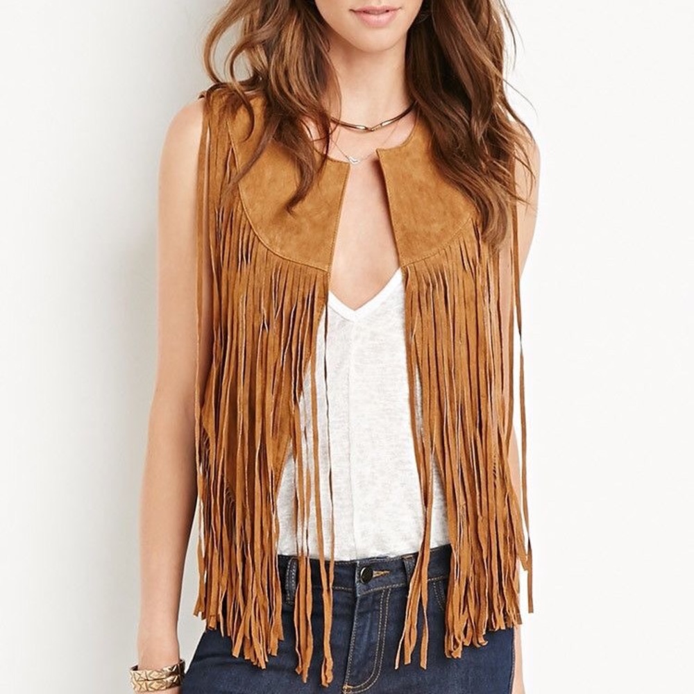 Boho Suede Fringe Vest ✌🏼